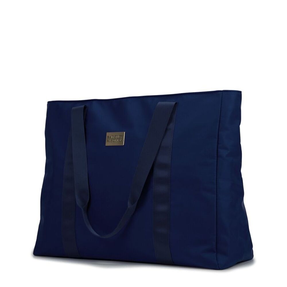Badgley Mischka Nylon Travel Weekender Tote, Blue